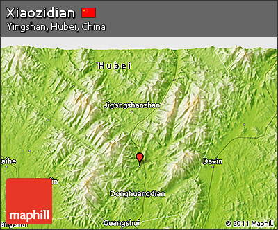 Physical 3D Map of Xiaozidian