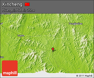 Physical 3D Map of Xincheng