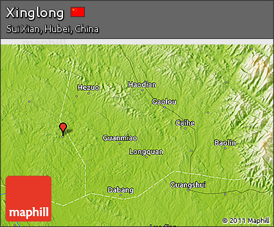 Physical 3D Map of Xinglong