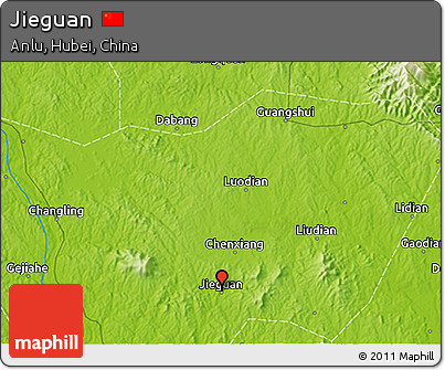 Physical 3D Map of Jieguan
