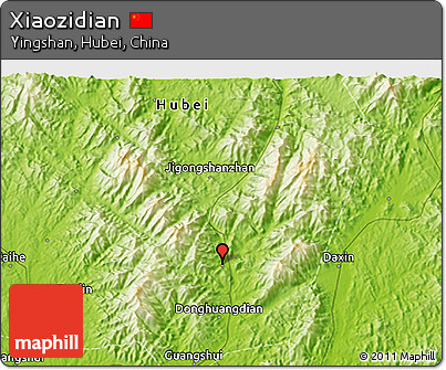Physical 3D Map of Xiaozidian