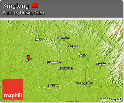 Physical 3D Map of Xinglong