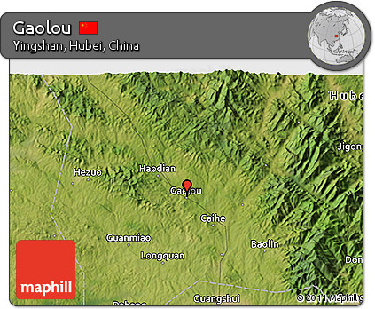 Satellite 3D Map of Gaolou