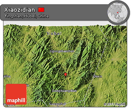 Satellite 3D Map of Xiaozidian