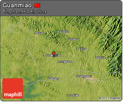 Satellite 3D Map of Guanmiao