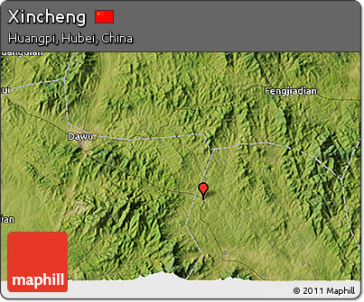Satellite 3D Map of Xincheng