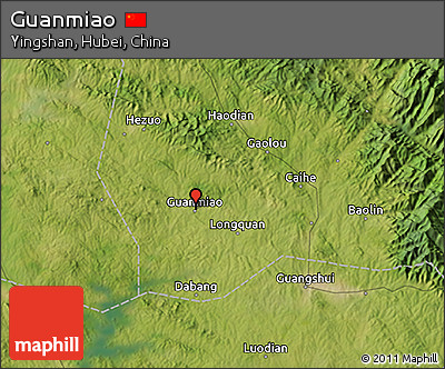 Satellite 3D Map of Guanmiao