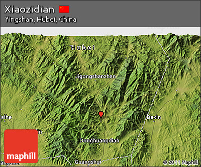Satellite 3D Map of Xiaozidian