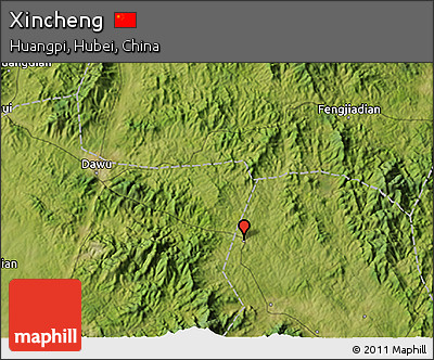 Satellite 3D Map of Xincheng