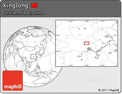 Blank Location Map of Xinglong