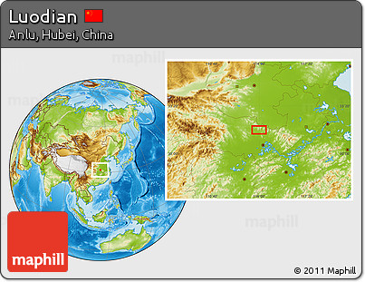 Physical Location Map of Luodian