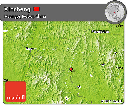 Physical Map of Xincheng