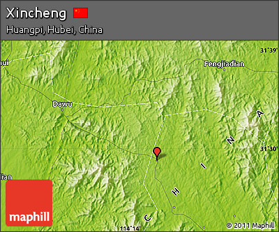 Physical Map of Xincheng