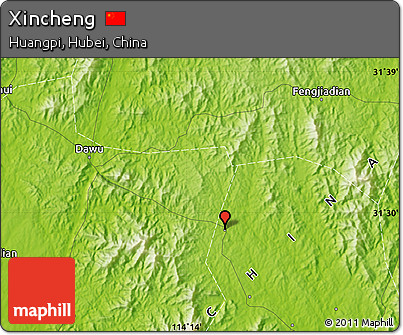 Physical Map of Xincheng
