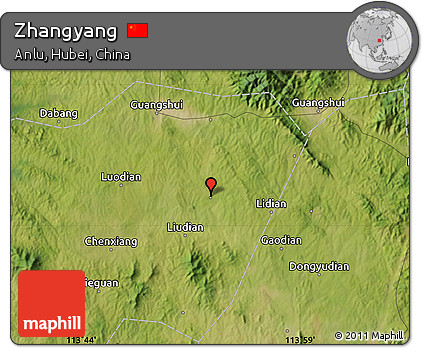 Satellite Map of Zhangyang