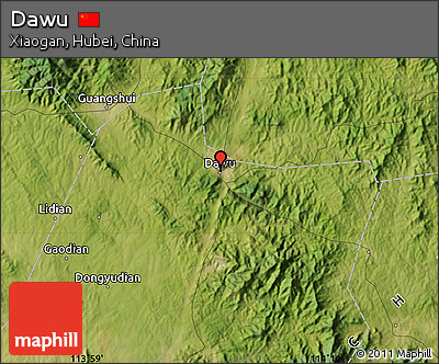Satellite Map of Dawu