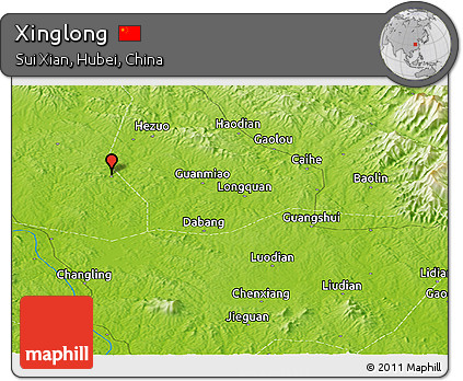 Physical Panoramic Map of Xinglong