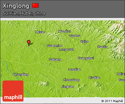 Physical Panoramic Map of Xinglong