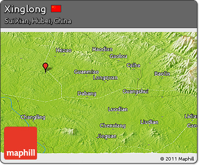 Physical Panoramic Map of Xinglong