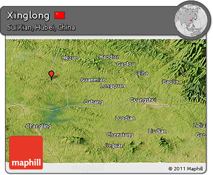 Satellite Panoramic Map of Xinglong
