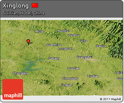 Satellite Panoramic Map of Xinglong
