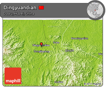 Physical 3D Map of Dingyuandian