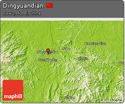 Physical 3D Map of Dingyuandian