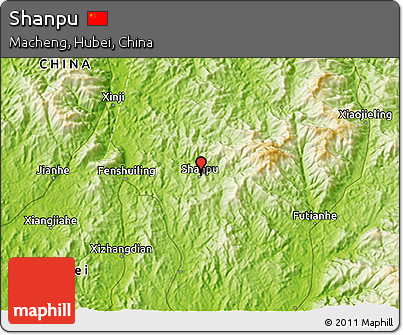 Physical 3D Map of Shanpu