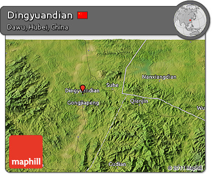 Satellite 3D Map of Dingyuandian