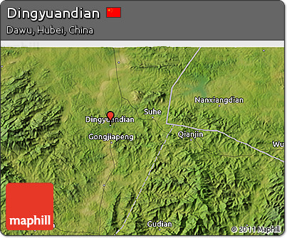 Satellite 3D Map of Dingyuandian