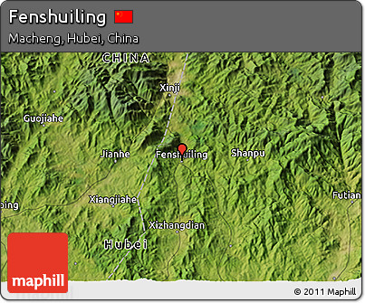 Satellite 3D Map of Fenshuiling