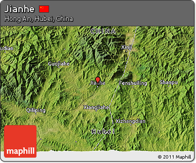 Satellite 3D Map of Jianhe