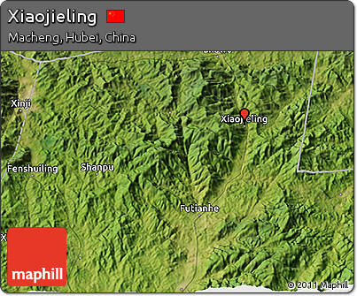 Satellite 3D Map of Xiaojieling
