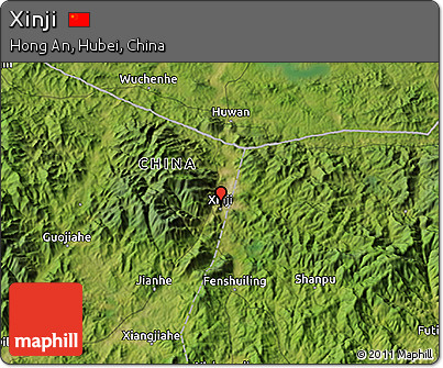 Satellite 3D Map of Xinji