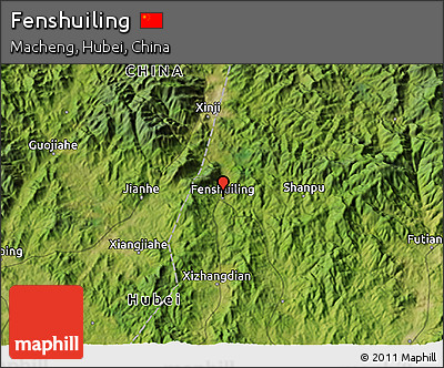 Satellite 3D Map of Fenshuiling