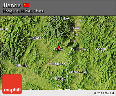 Satellite 3D Map of Jianhe