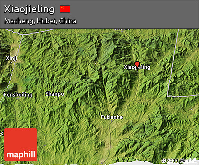 Satellite 3D Map of Xiaojieling