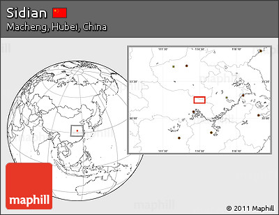 Blank Location Map of Sidian