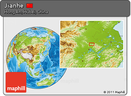 Physical Location Map of Jianhe