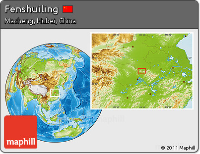 Physical Location Map of Fenshuiling