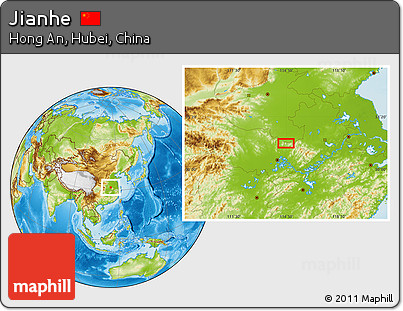 Physical Location Map of Jianhe