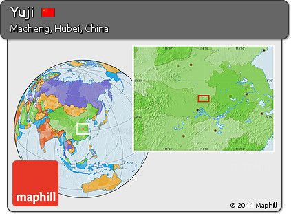 Political Location Map of Yuji