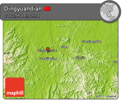 Physical Map of Dingyuandian