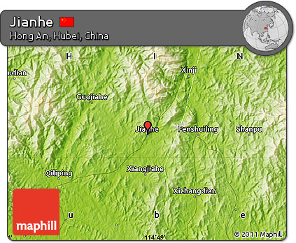 Physical Map of Jianhe