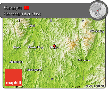Physical Map of Shanpu