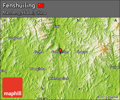 Physical Map of Fenshuiling