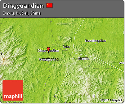 Physical Map of Dingyuandian