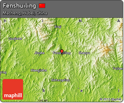 Physical Map of Fenshuiling