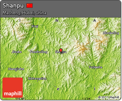 Physical Map of Shanpu