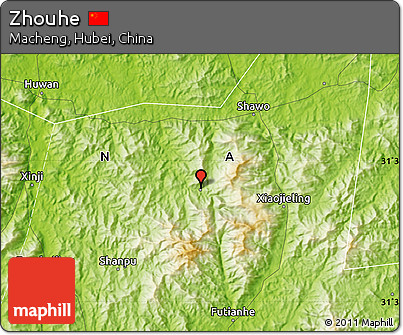 Physical Map of Zhouhe